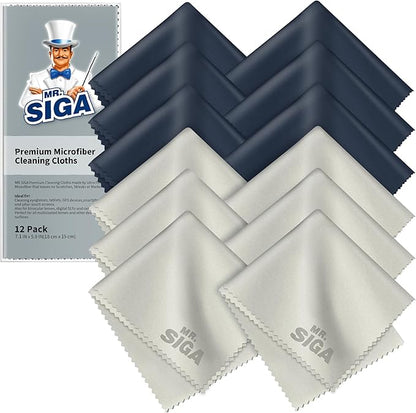 MR.SIGA Premium Microfiber Cleaning Cloths