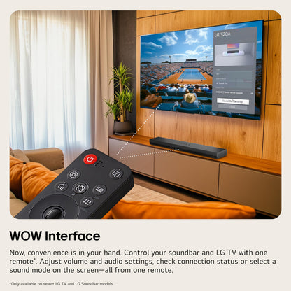 LG S40TR 4.1 ch. Home Theater Soundbar with Rear Surround Speakers and Wireless Subwoofer, Wow Interface, Dolby Audio, AI Sound Pro, Amazon Exclusive