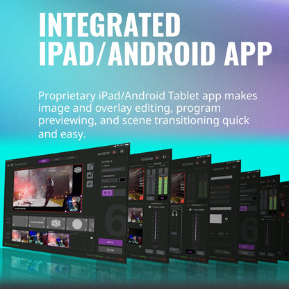 Cooler Master StreamEnjin Livestream Mixer, All-in-One Integration, 8 Customizable Storyboard, Dual Professional CDN Destinations, iPad/Android Tablet App (Tablet not Included) (RM-SEN1-H2H3-R1)