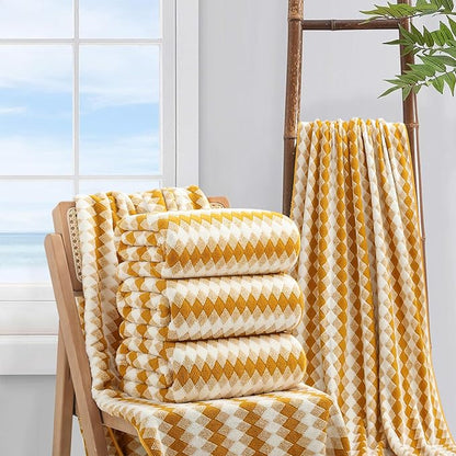 4 Piece Bath Towel Set Oversized Bath Sheet 35"x70" Bathroom Towel Extra Large