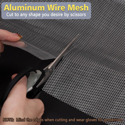 Sculpting Wire Mesh Roll 15.7 X 196.8 Inch, Aluminum Wire Mesh with 2 Rolls Plaster Cloth for for Art and Crafts Sculpture Projects, Moldable Sculpting Mesh for Sculpture Clay, DIY Home Decoration