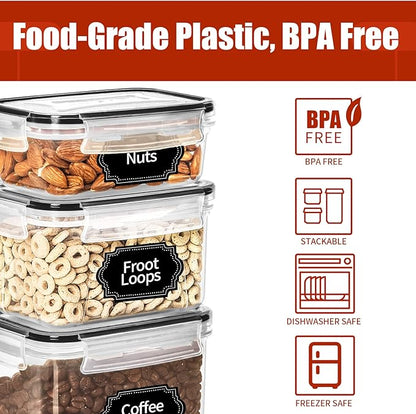 PRAKI 30 Pack Airtight Food Storage Containers