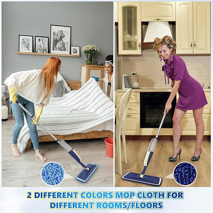 Spray Mops for Floor Cleaning: MEXERRIS Wet Jet Mops for Hardwood Wood Tile