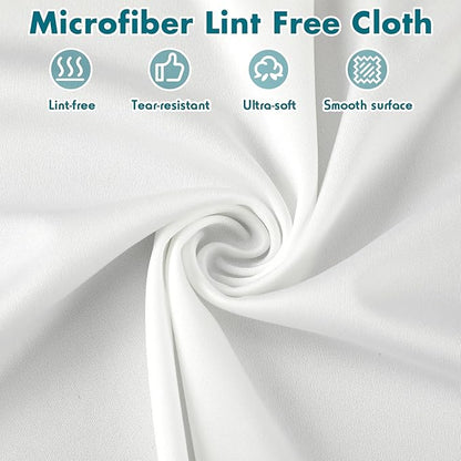 100 Pcs Cleanroom Cloth Wipes Microfiber Lint Free Cloth Disposable Clean