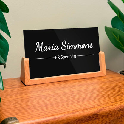 Personalized Office LED Stand Name Plate - Office Desk Name Sign Custom Business Decor for Office Coworkers Employees Corporate Gift Office Decor, Valentines Day