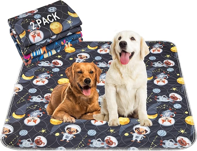 Paw Legend Washable Reusable Dog Pee Pads Super Absorbent (2 Pack) - Washable Reusable Puppy Training Pads | Quality Travel Pee Pads for Dogs | Absorbent and Odor Controlling