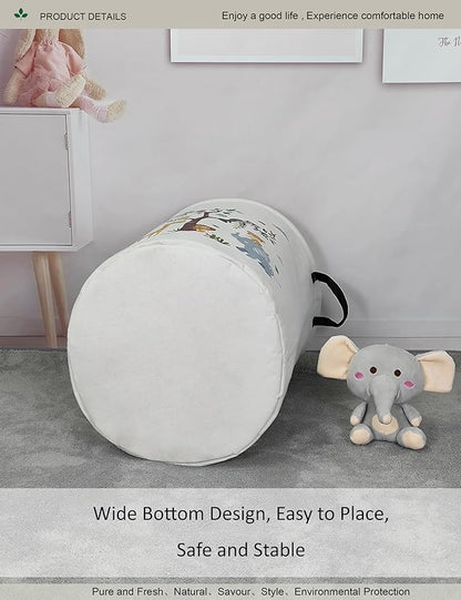 Round waterproof laundry basket, foldable storage basket, laundry Hampers