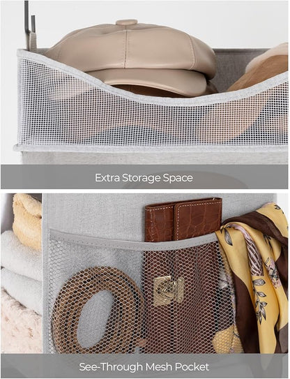StorageWorks Hanging Closet Organizer, 3-Shelf Hanging Closet Shelves