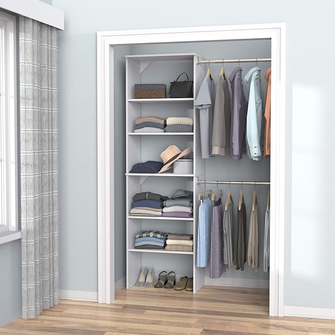 ClosetMaid SuiteSymphony Wood Closet Organizer Starter Kit
