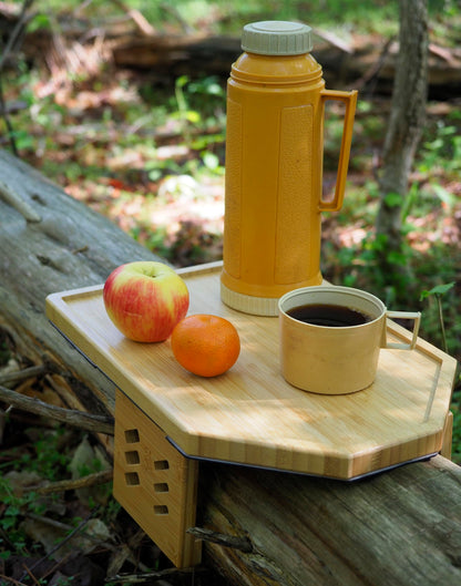 My Cozy Tray, Most Stable, Adjustable Legs for Narrow Or Wide Couch Arm, Better Leg Design, Stronger, Clip On, Bamboo, Camping/RV, College Dorm Essentials, Great Gifts,