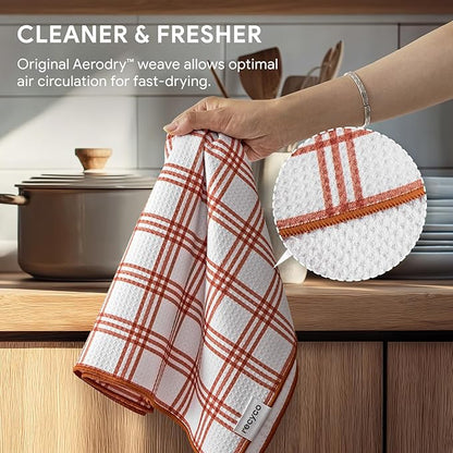 RECYCO Waffle Kitchen Towel Set of 2