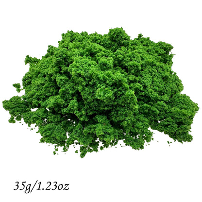 Woohome 3 Color Tree Powder for DIY Model Trees Basing Material Kit, Tree Powder Model for DIY Miniature Model Shrub Bushy Tuft, Building Model Railway Fairy Garden Diorama Scenery