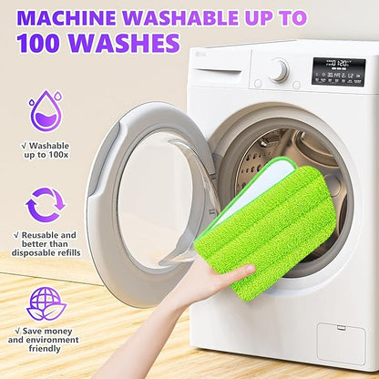 18 Pack Reusable Mop Pads Compatible