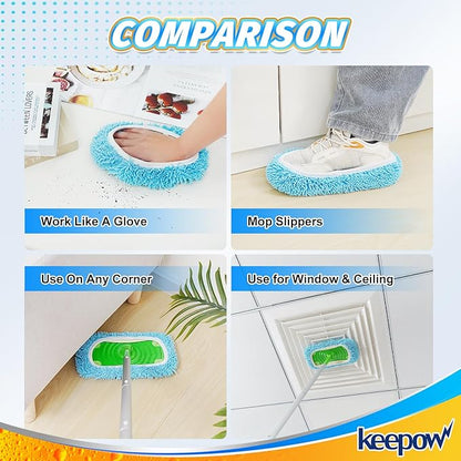 KEEPOW Wet Pads Refill for Swiffer Sweeper Mop and Sweep & Mop Deluxe