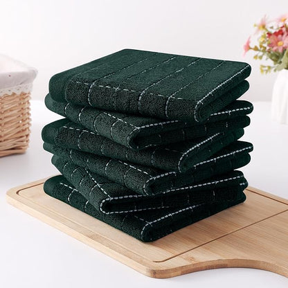 Homaxy 100% Cotton Terry Kitchen Dish Cloths, Ultra Soft and Absorbent Dish