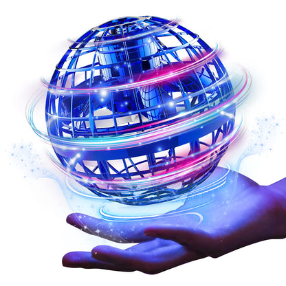 Ciniffo Flying Orb Ball 2025, Hand Controlled Boomerang Spinner Mini Drone Cosmic Globe Toy, Cool Toys Gift for 6 7 8 9 10+ Year Old Boys Girls Teens Outdoor Toys(Blue)