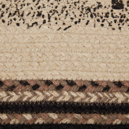 VHC Brands Sawyer Mill Charcoal Farmhouse Dining Room Living Room Kitchen Floor Natural Jute Rug w/Pad 20x30 Poultry