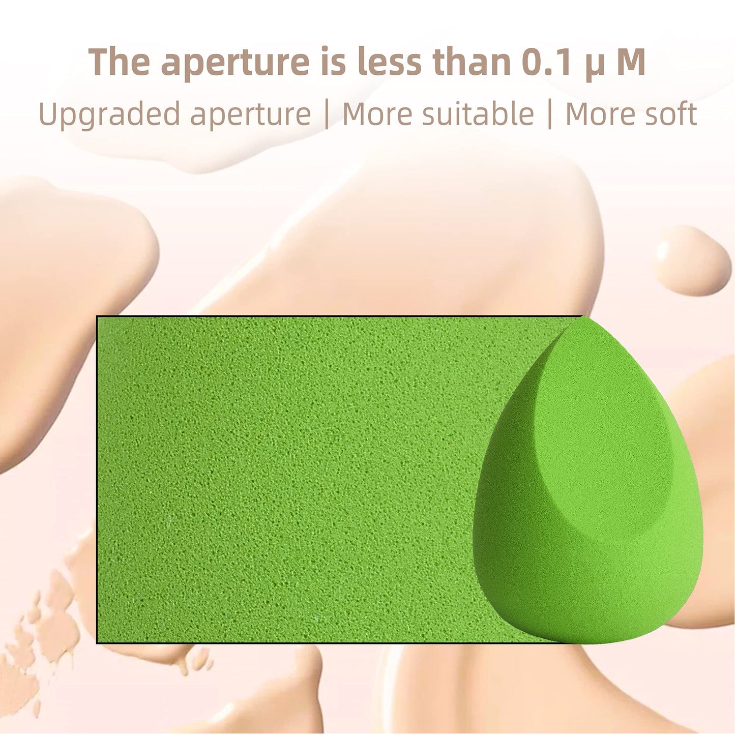 COSTICA Makeup Sponge Set Blender, Beauty Sponge Makeup Blender Flawless for Liquid - Multi Colored 4 pcs Rose Series