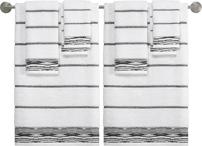 Nicole Miller - Hand Towels, Soft & Absorbent Cotton, Dorm Room Essentials