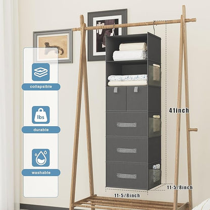 6-Shelves Hanging Closet Organizer