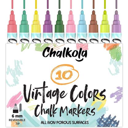 Chalk Art Bundle - 5 Pink Variety + 10 Vintage 6mm