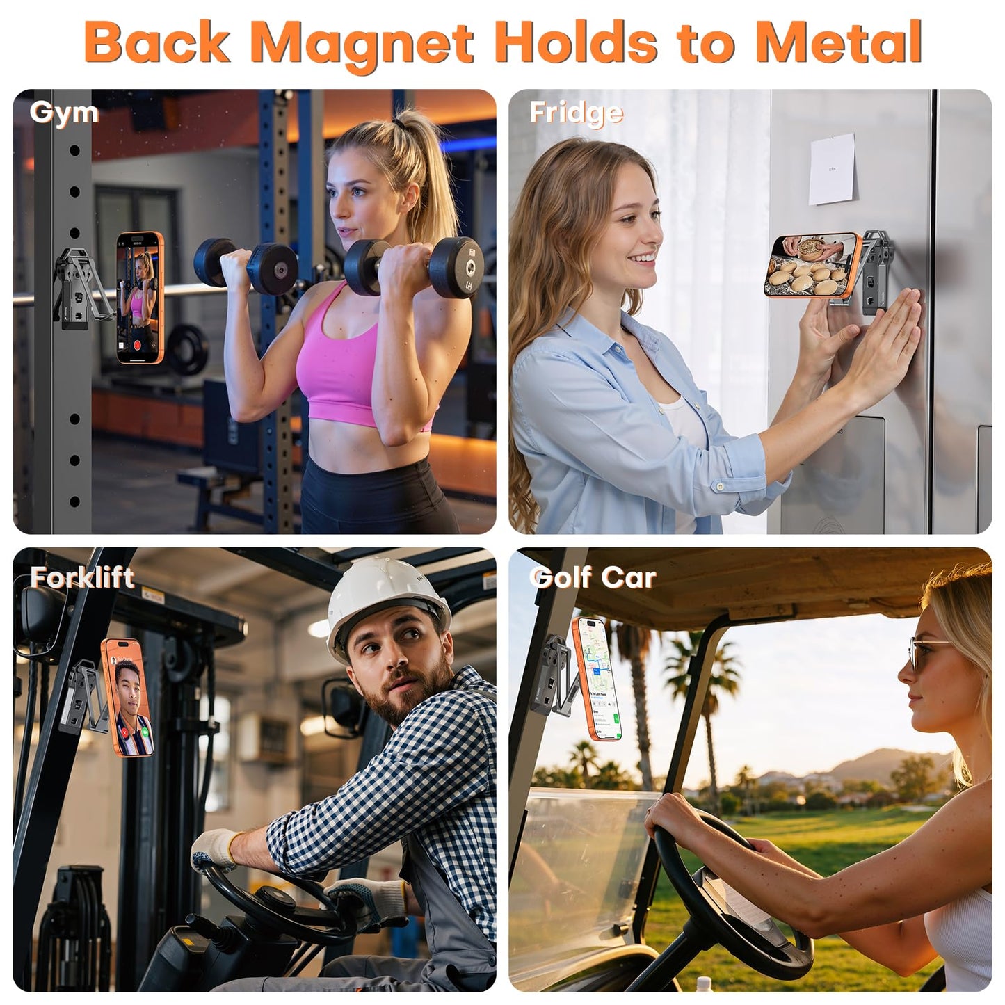 OMOTON TP06 [Equipped Lanyard] for MagSafe Tripod Hook with Magnet Back & Arca-Swiss Base, 360° Rotating with 1/4" Screw, Magnetic Phone Tripod for iPhone 17/16 Pro Max Air Fits Vlog, Travel, Gym