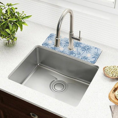 Kitchen Sink Splash Guard 2 PCS 30 Inch Sink Faucet Mat Splash Guard