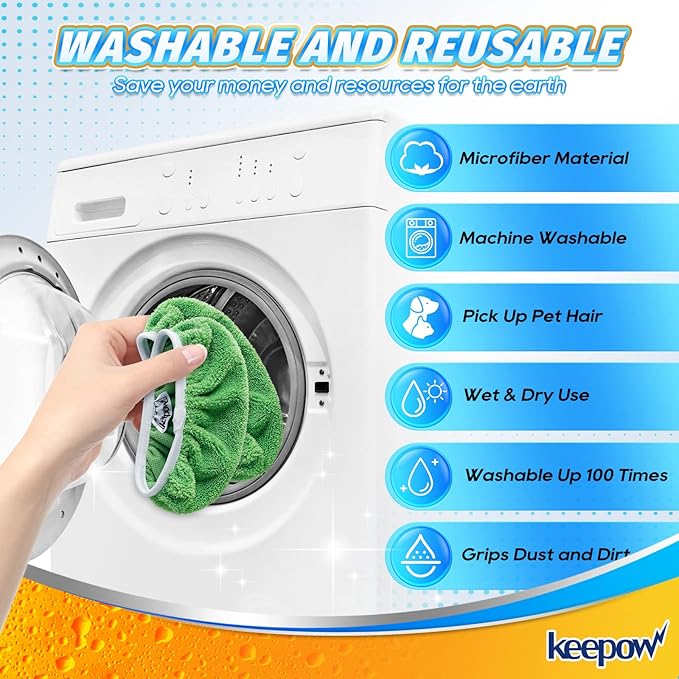 KEEPOW Reusable Wet Pads Refills Compatible