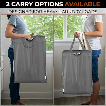 ALCOVA 2 Pack Hanging Laundry Hamper, Space-Saving Mesh Hanging Laundry Bag