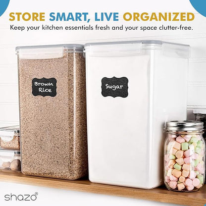 Shazo 2 PC Extra Large Bulk Food Storage Containers
