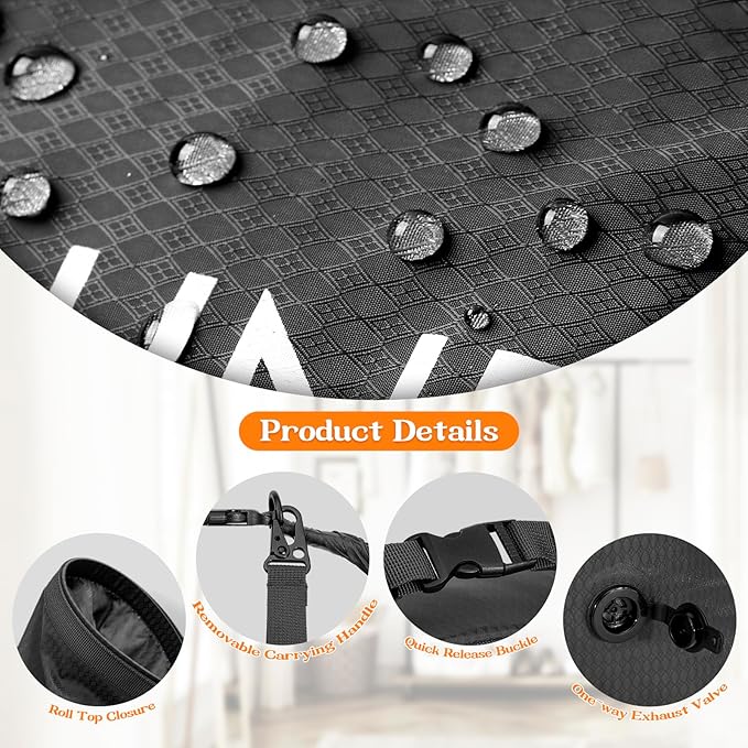 Compression Laundry Bag for Travel, Dirty Clothes Travel Laundry Bags,