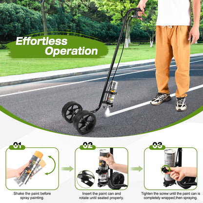 CAROD Striping Line Painting Wand, Striping Paint Sprayer Wand for Paint Stripe Ground, Sports Field, Parking Lot, Compatible with Professional Inverted Striping Paint T-tip Nozzle