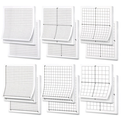 Graph Paper Sticky Notes, 12 Pads Mini Math Graph Graphing Paper, 3x3 Inch Grid Sticky Notes for Office School Supplies