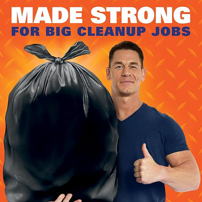 Hefty Easy Flaps Multipurpose Large Trash Bags, 30 Gallon
