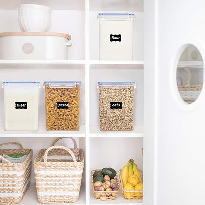 Vtopmart Large Food Storage Containers 5.2L / 175oz, 4 Pieces BPA Free Plastic