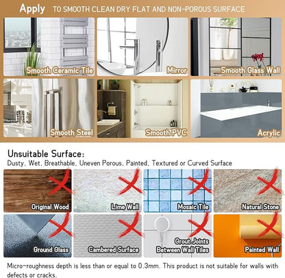 LEVERLOC Soap Dish Holder for Shower Double Layer Suction Cup Wall Mounted