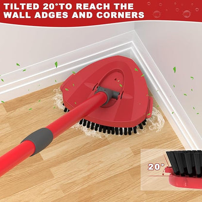 Aifacay Scrub Brush Head for O-Cedar EasyWring Spin Mop, Full-Bristle