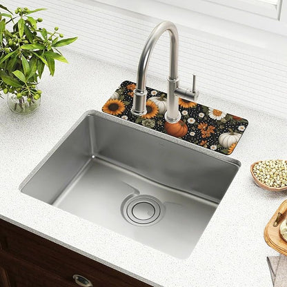 Kitchen Sink Splash Guard 2 PCS 30 Inch Sink Faucet Mat Splash Guard
