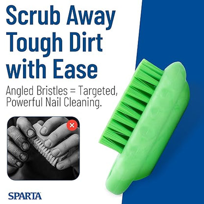 SPARTA Nail Scrub Brush Commercial-Grade, Heavy-Duty Hand and Fingernail Brush