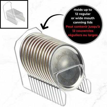 Starfrit 6 Piece Canning Set - Jar Lifter, Canning Scoop, Funnel, Lid Lifter & Bubble Popper and Lid Rack
