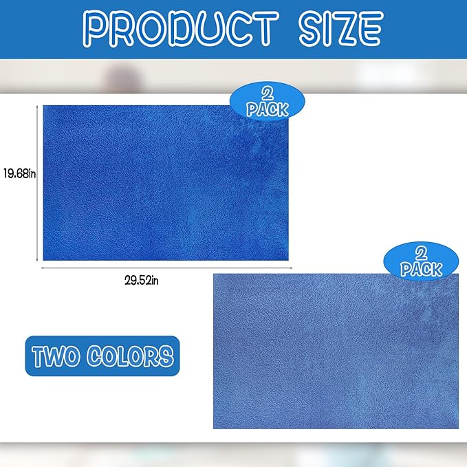 4 Pack Extra Large Microfiber Cleaning Cloths 20"x30", Lint-Free Reusable Towels