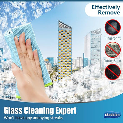 Microfiber Cleaning Cloth Lint Free Glass Cleaner Window Polishing Streak Free