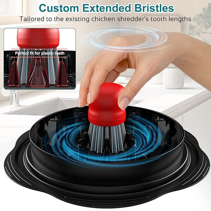 Mini Dish Brush for Cleaning Chicken Shredder, Palm Brush Dish Scrubber