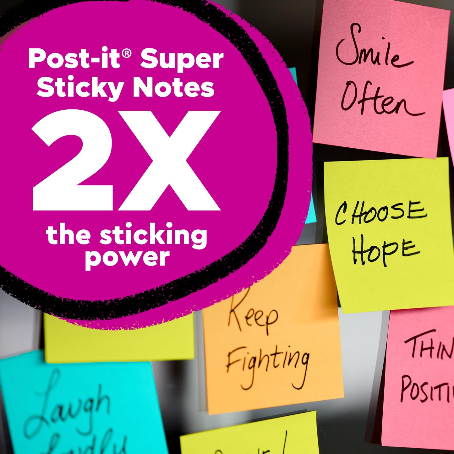 Post-it Super Sticky Dispenser Pop-up Notes, 6 Sticky Note Pads, 3 x 3 in., 2X the Sticking Power, School Supplies and Oﬃce Products, Use with Post-it Note Dispensers, Playful Primaries Collection