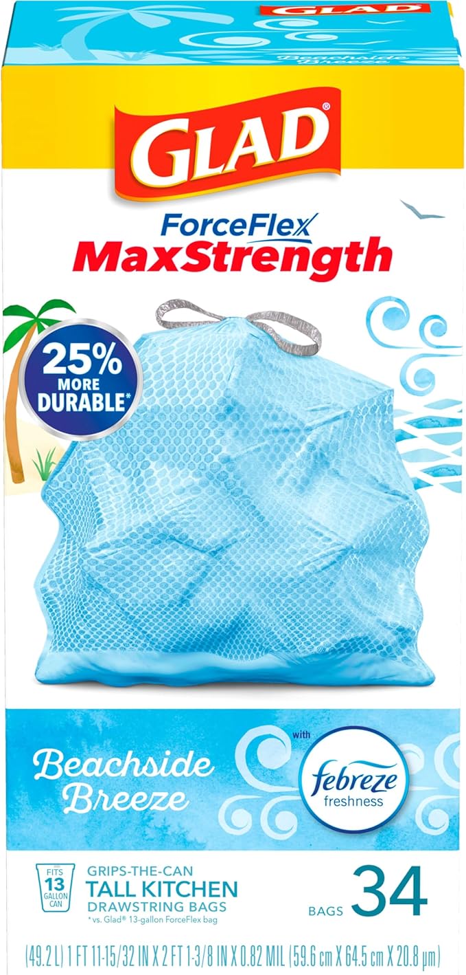 Glad Trash Bags, 13 Gallon