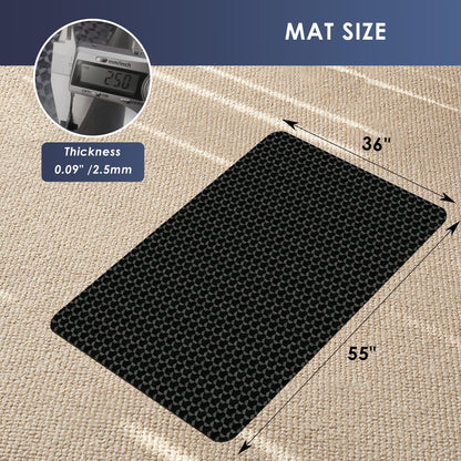 Vicwe Office Chair Mat for Carpet, 55"x36" Anti-Slip Waterproof Floor Protector Desk Chair Mat for Rolling Chairs, Heavy Duty Chair Mat with Studs,Easy Glide Floor Mat for Home,Gaming