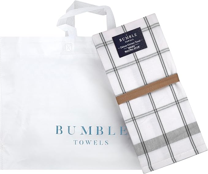 Premium Kitchen Towels | Large Cotton Dish Towels | Flat & Terry Highly
