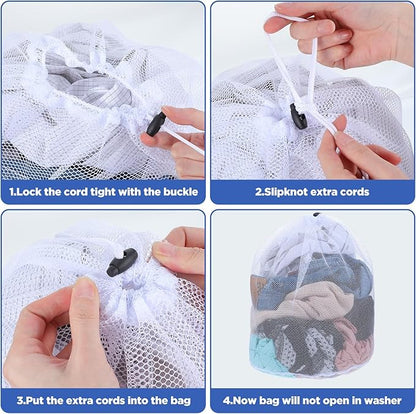 20 Pcs Mesh Laundry Bags Bulk