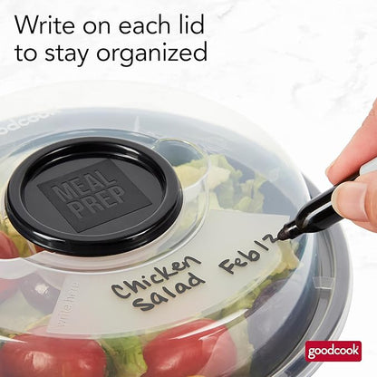 GoodCook 4-Cup Meal Prep Bowls Set