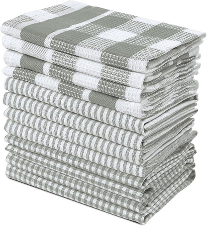 LANE LINEN 100% Cotton Kitchen Dish Cloths, Ultra Soft Absorbent Quick Drying